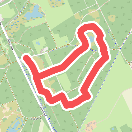 Wandelroute Ruinen wit