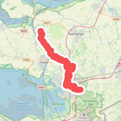 Nieuw Vossemeer - Bergen op Zoom · Nederlands Kustpad 1 etappe 15