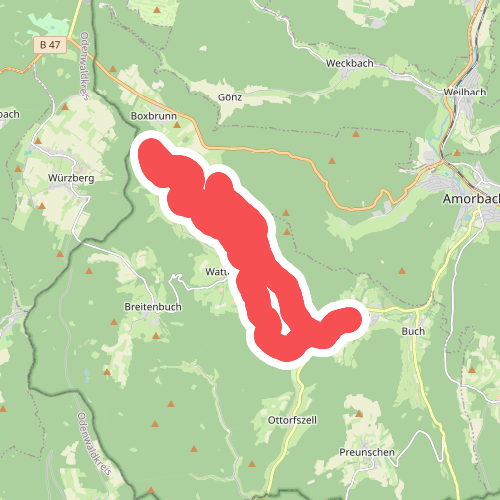 Rundwanderweg Kirchzell 1 : Wanderung durch das Ortelstal