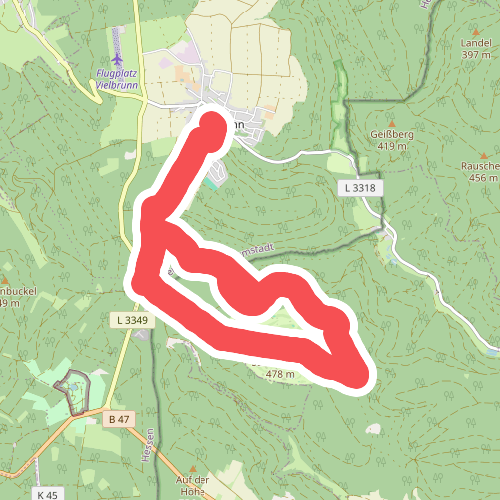 Rundwanderweg Vielbrunn 5 : Sansenhof-Weg