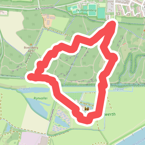 Wandelroute Hellingbosroute Rijnvallei