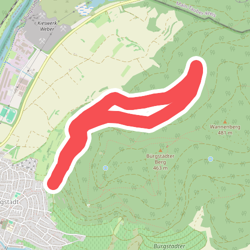Parkplatzrundwanderweg Bürgstadt Stutz : Bürgstädter Berg Weg