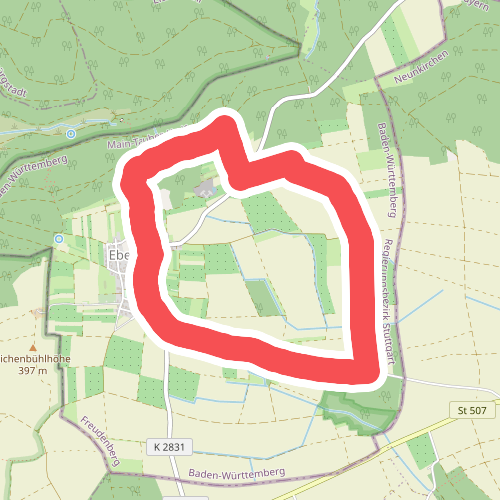 Rundwanderweg Ebenheid, Eb2, Hohbusch-Weg