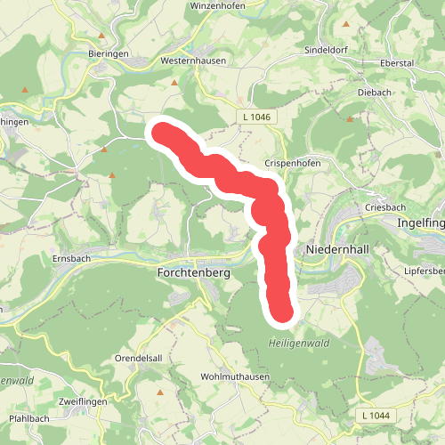 blauer Punkt Tiroler See - Erlenschlag