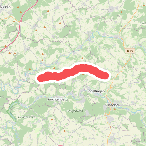 blaues Minus Neusaß - Diebach