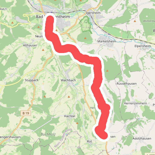 blauer Punkt Bad Mergentheim Herbsthausen