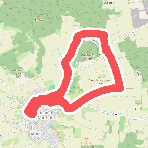 Wandern & Nordic Walking rund um Neubrunn - Mausberg