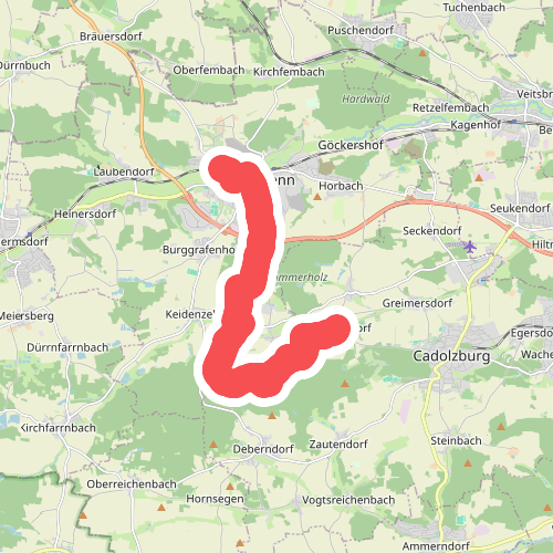 Wanderweg Hardhof HP - Gonnersdorf