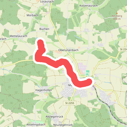 Wanderweg Markt-Erlbach – Klausaurach