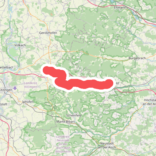 Wanderweg Drei-Franken-Weg (Blauer Löffel)