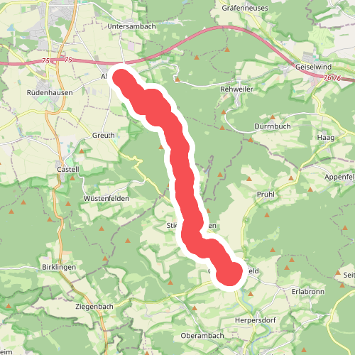Wanderweg Grüne Raute von Abtswind nach Oberscheinfeld