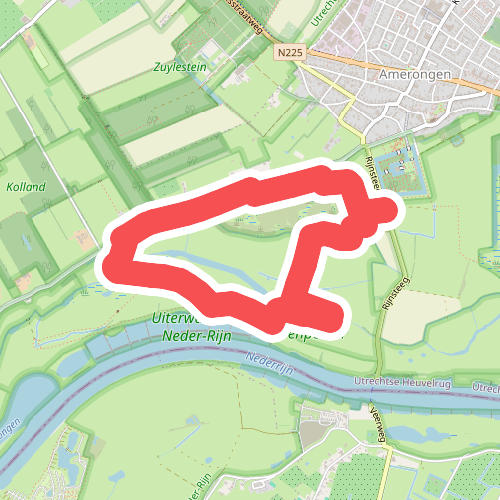 Wandelroute laarzenpad Amerongse Bovenpolder