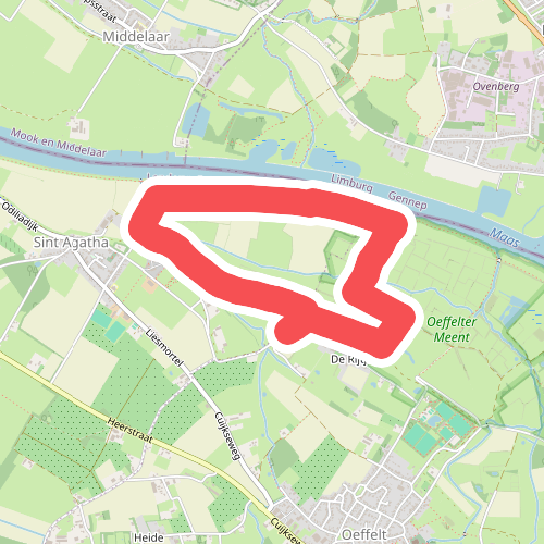 Wandelroute laarzenpad Sint Agatha