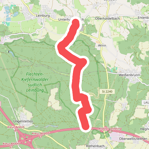Unterhaidelbach-Verbindung Dünenweg