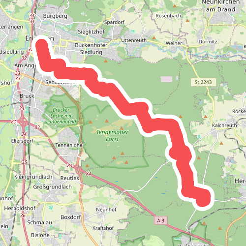 Wanderweg Buchenbühl – Erlangen