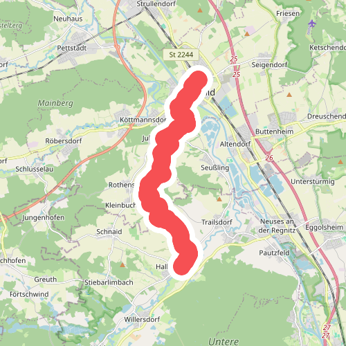 Hirschaid Wanderweg "Roter Fisch"