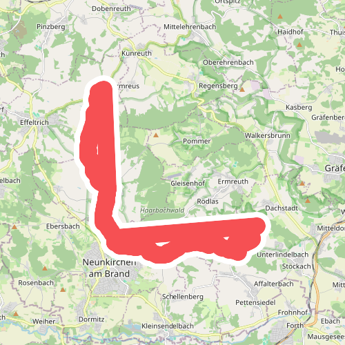 Blauer Punkt Gaiganz -Oberlindelbach