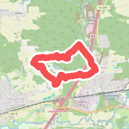 Neunkirchen am Sand Rundwanderweg Rot 1