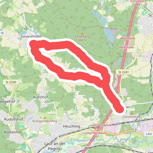 Neunkirchen am Sand Rundwanderweg Rot 3