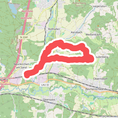 Neunkirchen am Sand Rundwanderweg Grün 3