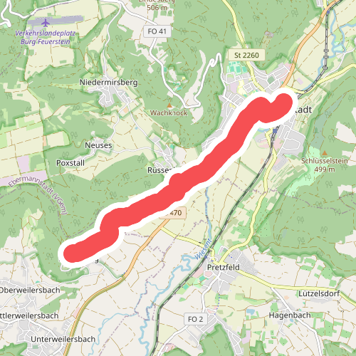 Wanderweg Roter Schrägbalken