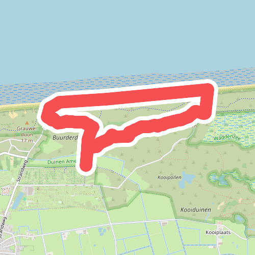 Wandelroute Buurderduinen en Bureblinkert