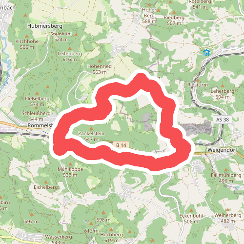Hunas-Rundweg um Pommelsbrunn