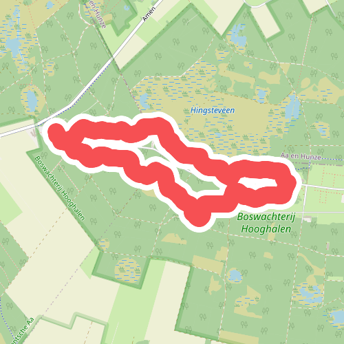 Wandelroute Melkwegpad-Bospad