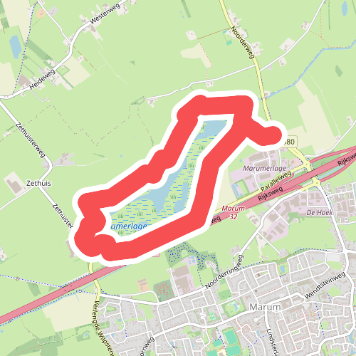 Wandelroute rondwandeling Marumerlage