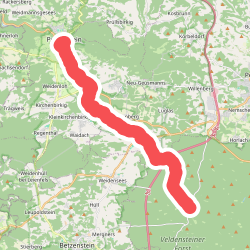 Wallfahrerweg Hufeisen - Pottenstein