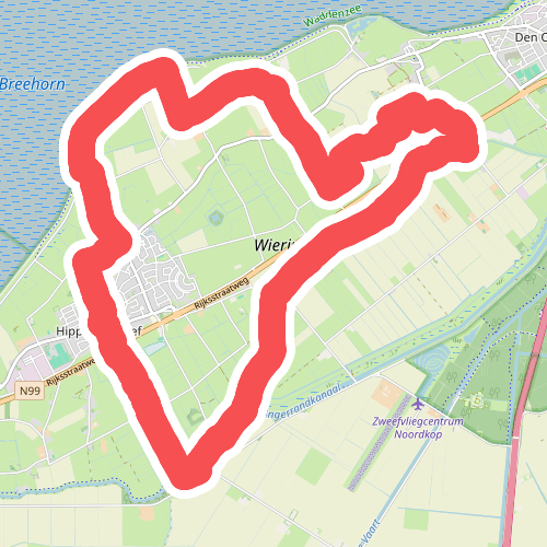 Dagwandeling Wieringen · Nederlands Kustpad 2 etappe 15