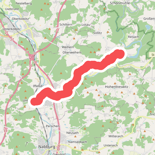 Goldsteig Zuweg Nr.8A Pfreimd → Trausnitz