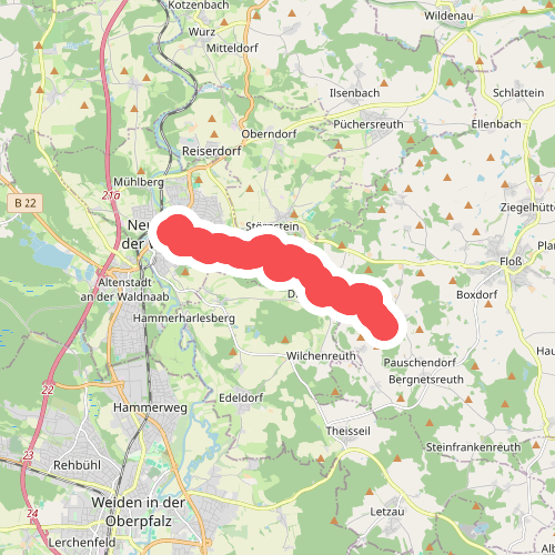 Goldsteig Zuweg Nr.5A Ritzlersreuth → Neustadt a.d.Waldnaab