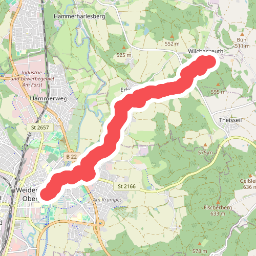 Goldsteig Zuweg Nr.6A Weiden → Wilchenreuth
