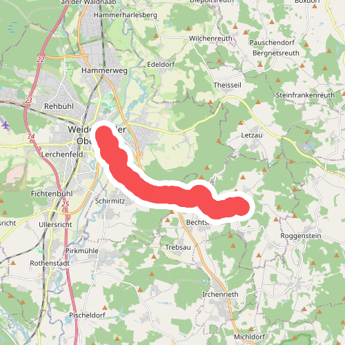 Goldsteig Zuweg Nr.6B Weiden → Muglhof