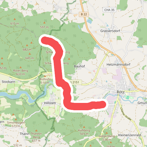 Grün-Weiß-Weg (Oberpfälzer Wald: Armesberg <> Rötz)