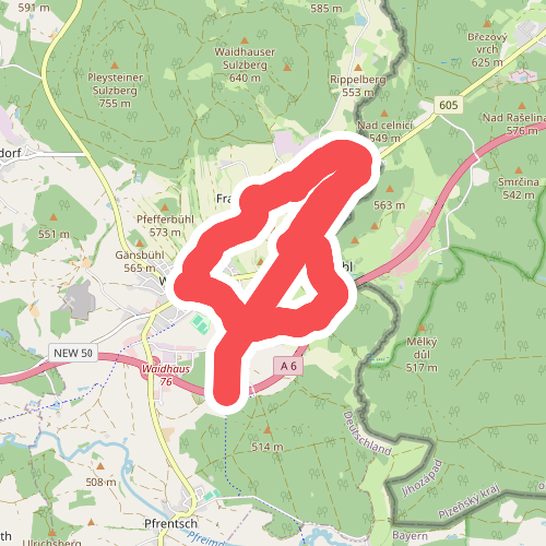 RW: Waidhaus – Frankenreuth – Grenzübergang – Waidhaus