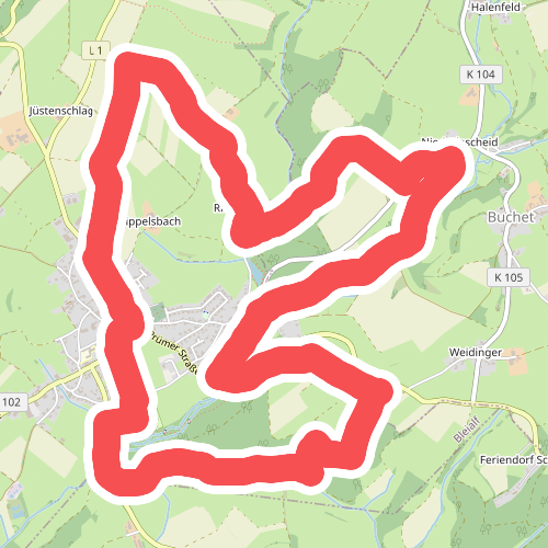 Prümer Land Tour Route 4 - Bergbaupfad Bleialf