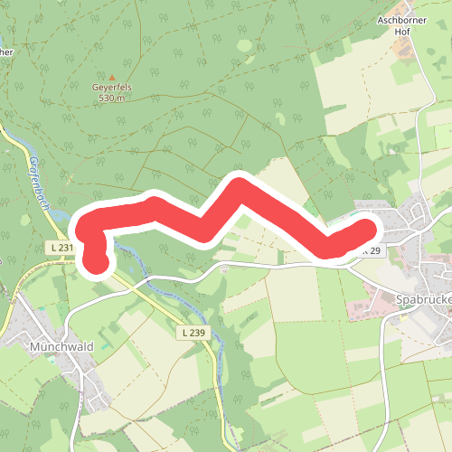 Haus Gräfenbach - Sportplatz Spabrücken