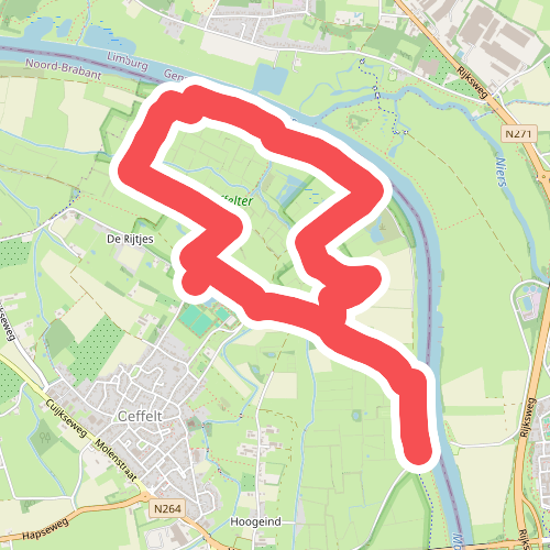 Wandelroute Laarzenpad Oeffelter Meent