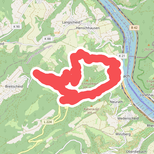 RheinBurgenWeg Rundtour - Stahlberg-Schleife