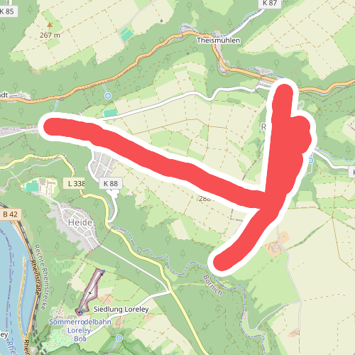 Rheinsteig-Zuweg Reichenberg