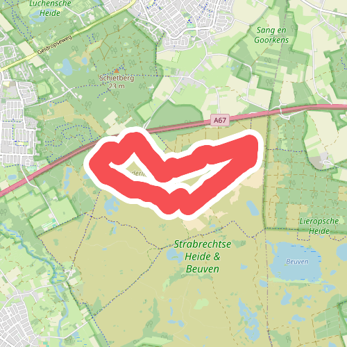 Wandelroute Stuifzandroute Strabrechtse Heide