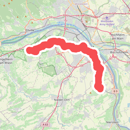 Rheinhöhenweg 9. Etappe Heidesheim - Bodenheim (lrh.)