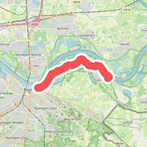 Wandelroute Ooijpolder 
