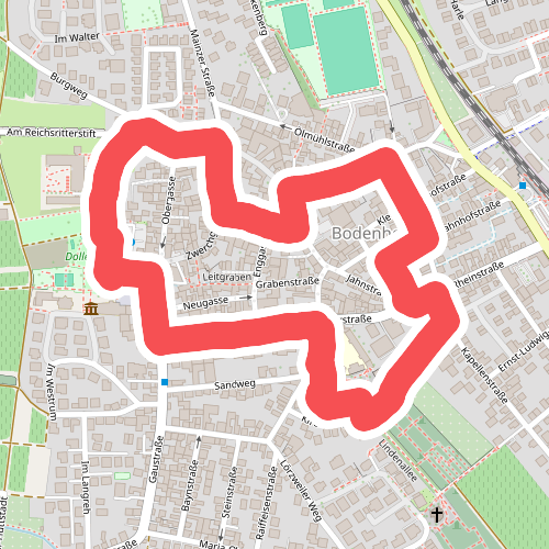 Historischer Rundweg Bodenheim kurz