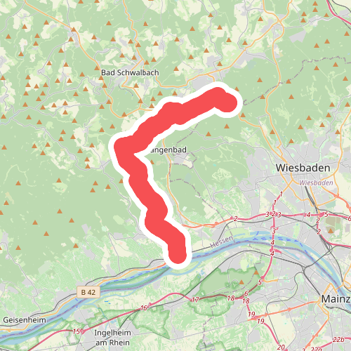 Rotes Dreieck Eltville nach Eiserne Hand