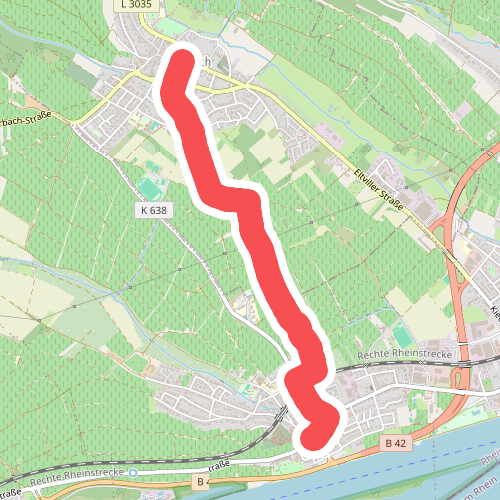 Rheinsteig-Zuweg Erbach