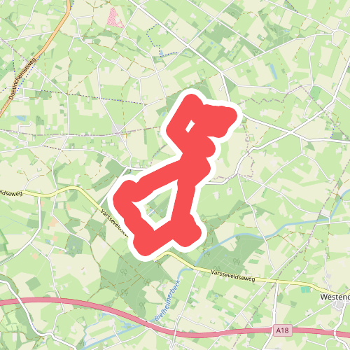 Wandelroute Brunsveldwalwandeling