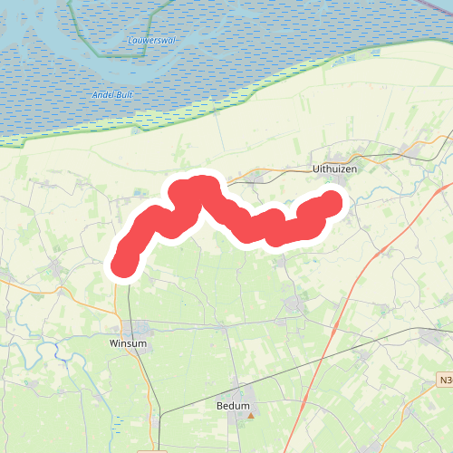 Baflo - Doodstil · Nederlands Kustpad 3 etappe 11